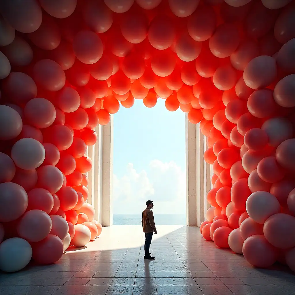 Zone photo avec arche de ballons par Graxylonzydhul